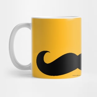 Stylish Mustache , Party of moustaches ,Long Black Moustache ,Funny Black Moustache Mug